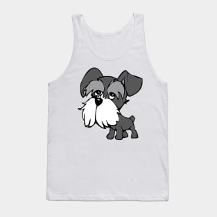 Cartoon Miniature Schnauzer Tank Top